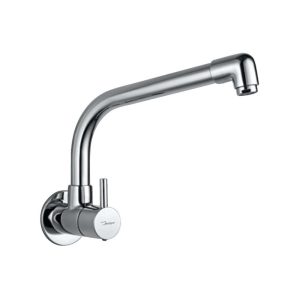 Sink Cock with Extended Swinging Spout