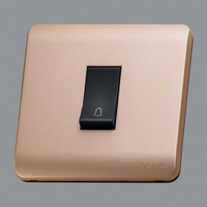 Orange 2Way Bell Press - Black Matte with Gold Matte Surround