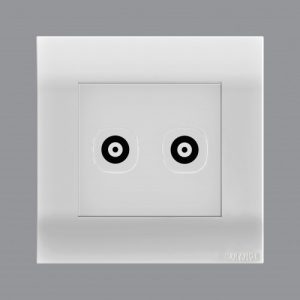 AKOYA Series Sockets(2 Gang TV Socket )