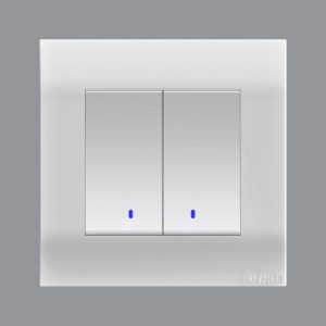 AKOYA Series Switch ( 1W 2Gang 10A Swi W/Indicator)