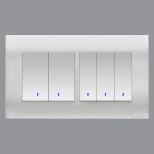 AKOYA Series Switch(2WAY 5Gang 10A Swi W/Indicator)