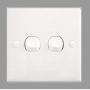 X5 1 Way 2 Gang 10A Switch
