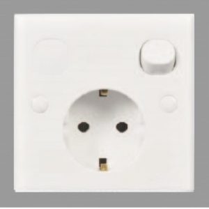 X5 Schuko Soc With One Switch