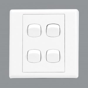 X7 1 Way 4 Gang 10A Switch